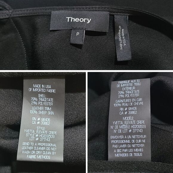 Theory|Yvetta Elevate Crepe Sleeveless Top, Petite - Picture 10 of 10